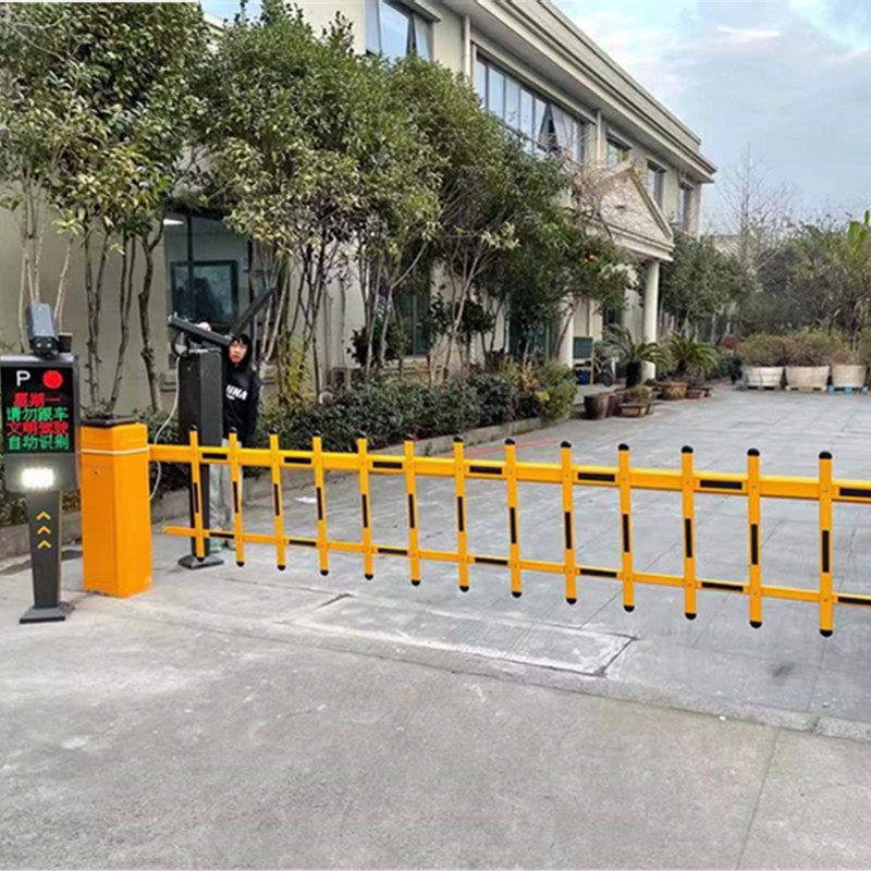 道闸机小区停车场 电动门禁系统栅栏道闸 升降伸缩杆起落拦车直杆