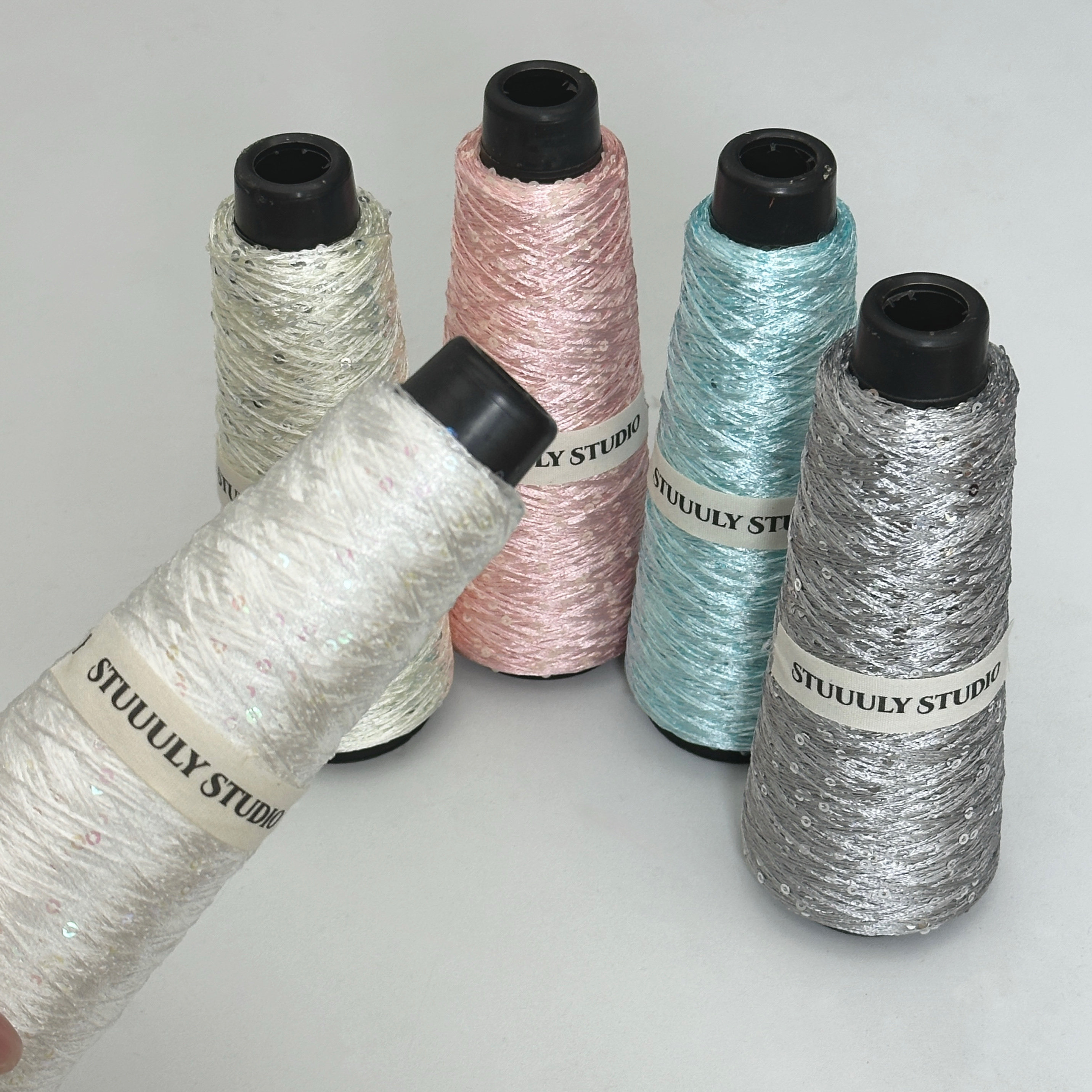 手工diy亮片线小红书同款毛线编织钩织自制ins钩包线闪闪亮片线