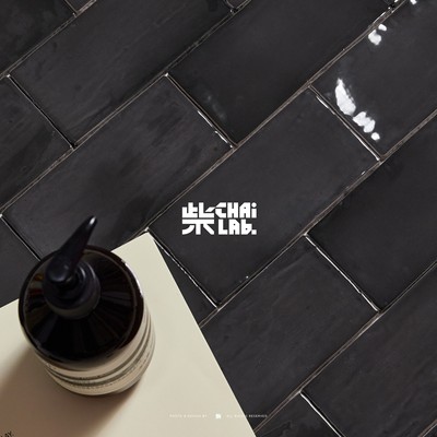 小火柴西班牙原装亮面手工砖复古法式卫生间厨房墙砖黑色75150