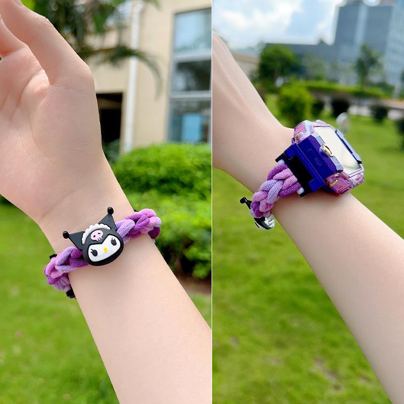 适用小天才电话手表Z8/Z9/Z7S/D2弹力表带Z6/Q1A多巴胺卡通手绳D3