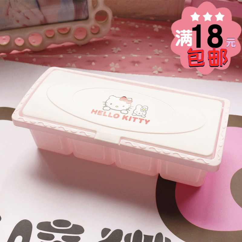 HelloKitty4格调料盒塑料盐味精调料瓶厨房分隔带勺子带盖调味罐在类目 厨房/烹饪用具, 厨用小工具/厨房储物, 储物瓶罐/厨房储物器皿, 调味瓶罐中 - 来自Buy2taobao.com提供专业的淘宝代购服务