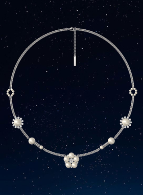 Psy.P VSCH花朵珍珠项链太阳星星合金不锈钢人造珍珠520珍珠项链
