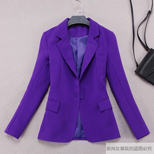 职业女士小西装外套2026春秋季新款韩版休闲女装西服短款修身上衣