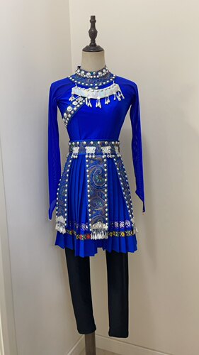 民族舞蹈演出服.苗族组合舞蹈服.艺考生剧目服舞台表演服定制