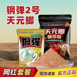 武汉天元 鲫加钢蛋2号腥香板一包搞定秋冬钓鲫鱼饵料野钓通用钓鱼