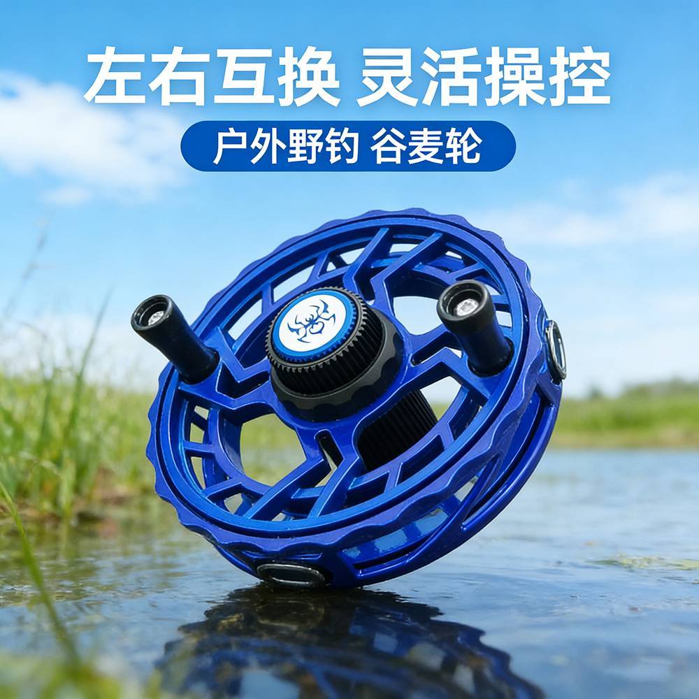 美鸥全包围防炸线谷麦轮超轻轻量化镂空鱼线轮风火轮左右手互换