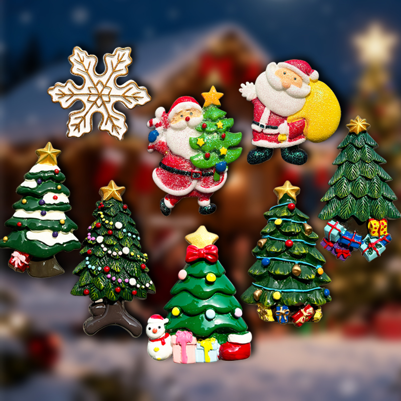 圣诞节氛围高级感创意立体冰箱贴