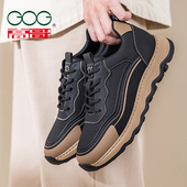 潮流百搭真皮皮鞋 高哥内增高男鞋 男 内增高休闲鞋 时尚 2025冬季 男士