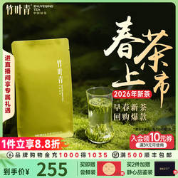 (2026新茶)竹叶青茶叶特级(品味)峨眉高山绿茶100g茶包茶叶自己喝