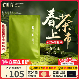 竹叶青茶叶峨眉高山绿茶特级 品味 45g茶包茶叶自己喝 2026新茶