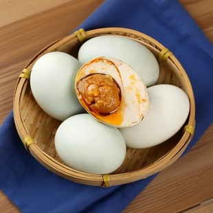 广西北海海鸭蛋北部湾海一方鸭蛋红树林海鸭蛋熟咸蛋红心流油70克