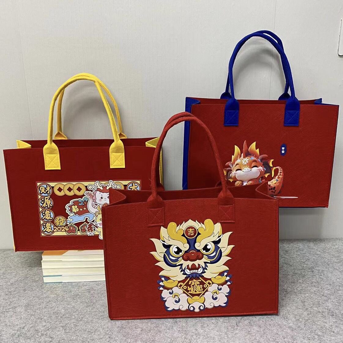 定制毛毡礼品包毛毡手提袋毛毡包毛毡手提包礼品袋伴手礼品手提袋