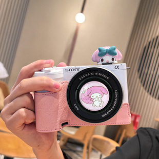 适用索尼zve10二代相机保护套zve10K/L底座配件可爱kitty皮套壳