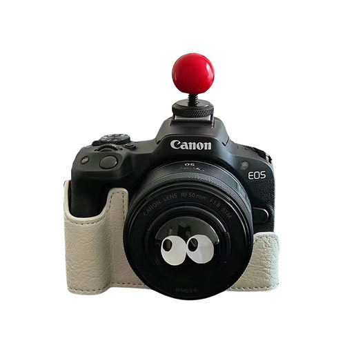 适用于佳能相机R50镜头盖热靴盖m50小红球配件200d二代小痰盂50mm