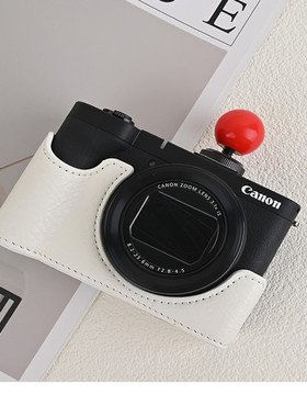 适用佳能V1保护套R50V相机包R50底座R100壳配件R8皮套R10G7X新款