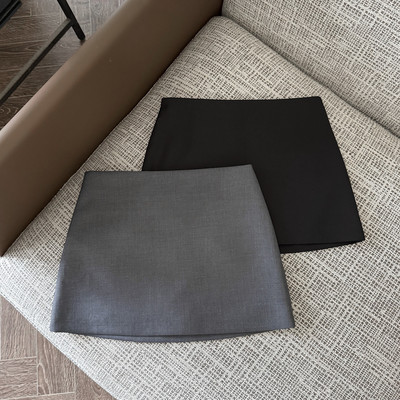 FASC自制西装灰色半身裙