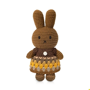 Just Dutch Melanie crochet, natural rainbow dress