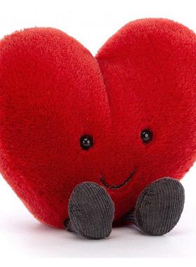 Jellycat - Amuseable Red Heart 红/粉心心 17cm