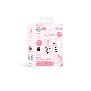 XPower x Sanrio My Melody  45W 6輸出 PD3.0/PPS 快充充电器