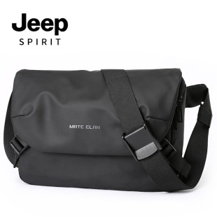 男士 运动小包百搭邮差包学生休闲挎包通勤平板包 单肩包斜挎包时尚