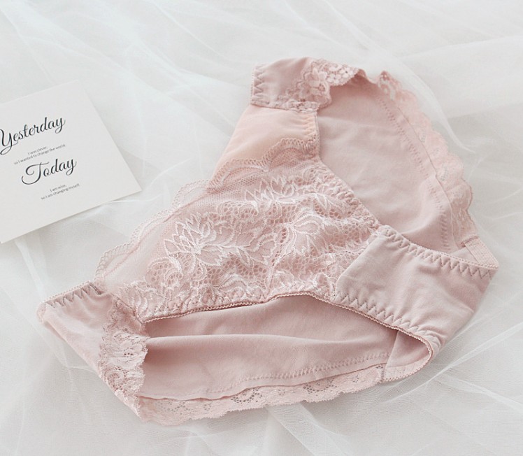 eblin宫廷风高档肤色拼接三角裤