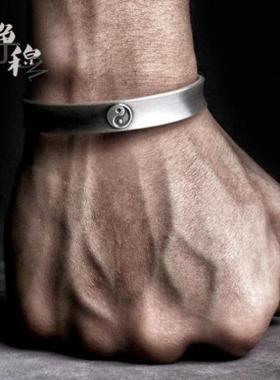 女士纯银手镯祥云复古男