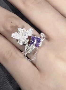 “我别无所求 唯有真理与自由”INTP鸢尾花印象戒指手作艺术指环