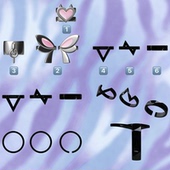 无畏契约暮蝶周边暮蝶美甲蝴蝶翅膀戒指指环手环手饰手游衍生周边