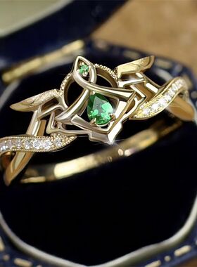 艾尔海森铭心的婚戒动漫游戏同人周边情侣备婚戒指环纪念礼物调节