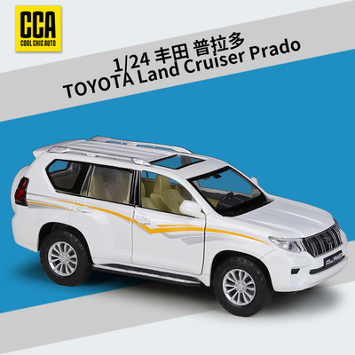 CCA1:24TOYOTA丰田普拉多SUV仿真合金成品越野汽车模型带声光功能