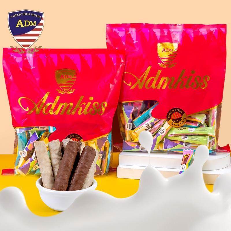 ADM马来西亚风味巧克力棒夹心蛋卷散装网红食品结婚订婚糖果喜糖