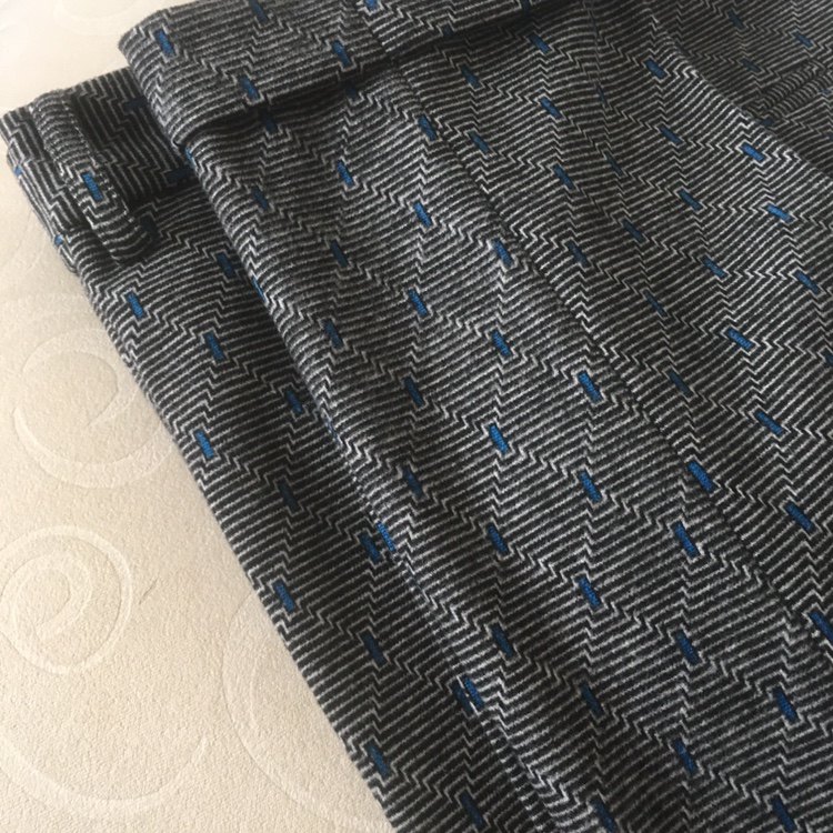 冬款英式复古休闲羊毛呢九分西裤卷边小脚裤大小码定制