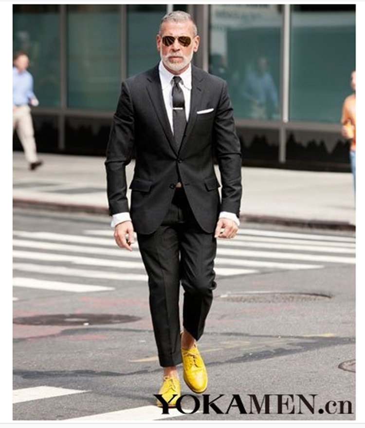 nick wooster美式休闲便装黑色西服外套男士新品西欧美时尚街拍