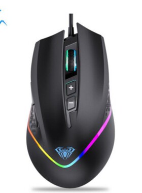 狼蛛F805天脊USB发光有线鼠标台式机笔记本电脑游戏吃鸡电竞 跨境