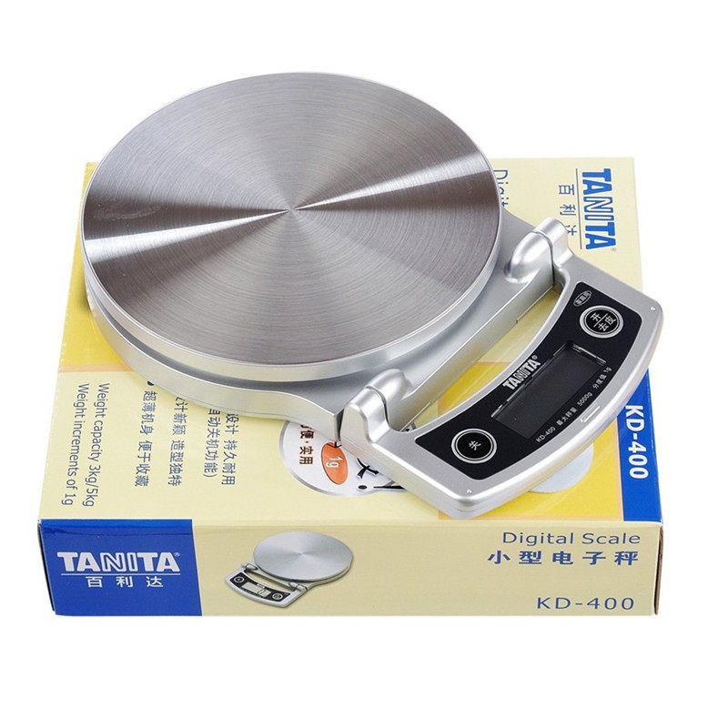 【可折叠】TANITA百利达厨房秤KD-400电子称食物精准烘培秤5kg