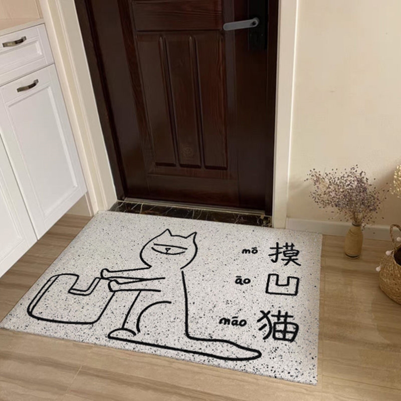 地毯进门装饰定制脚垫门口防水丝圈入户门地垫浴室大面积门垫耐脏