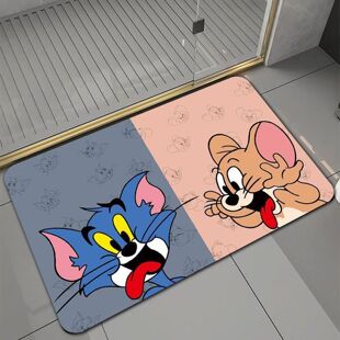 猫和老鼠东北版地垫卫生间淋浴室卡通入户门口洗手盆脚垫