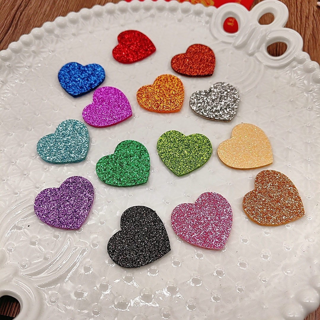 爱买就淘可爱布灵布灵大爱心宠物发夹狗狗发饰diy材料配件