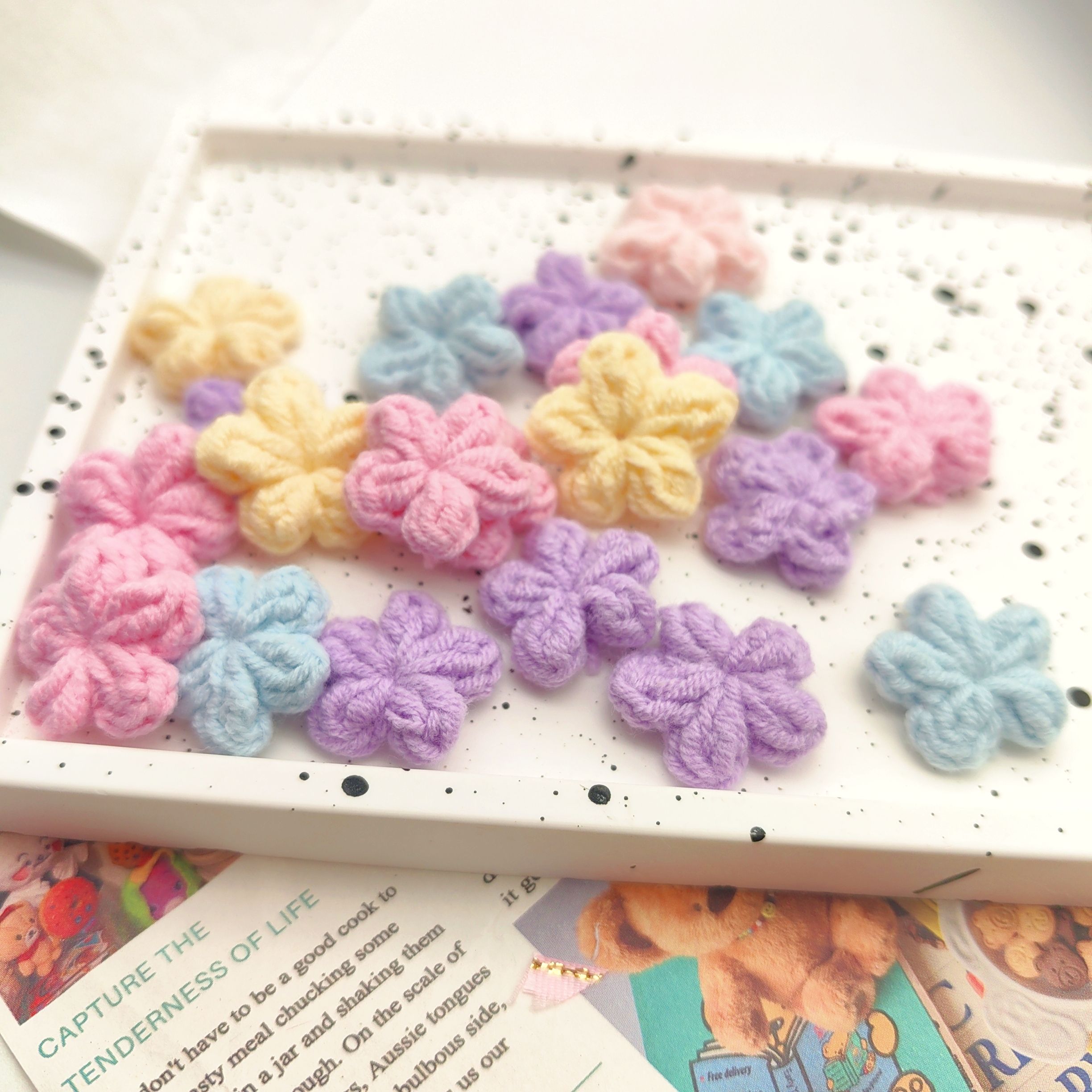 爱买就淘韩版精致泡芙花宠物发夹梳夹bb夹碎毛夹diy狗狗发饰2厘米