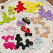 爱买就淘迷你甜美风蝴蝶结打底宠物发夹diy材料狗狗发饰碎毛夹2.1