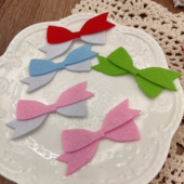 爱买就淘新品 公主系列起舞燕尾绣贴片宠物发夹diy宝宝发饰材料