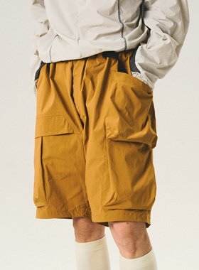 Halcyon 山系户外3M吸湿速干棉感工装短裤男透气宽松五分短裤夏季