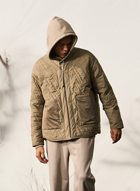 Halcyon 山系户外绗缝夹棉内胆棉服外套男冬季户外保暖棉衣潮