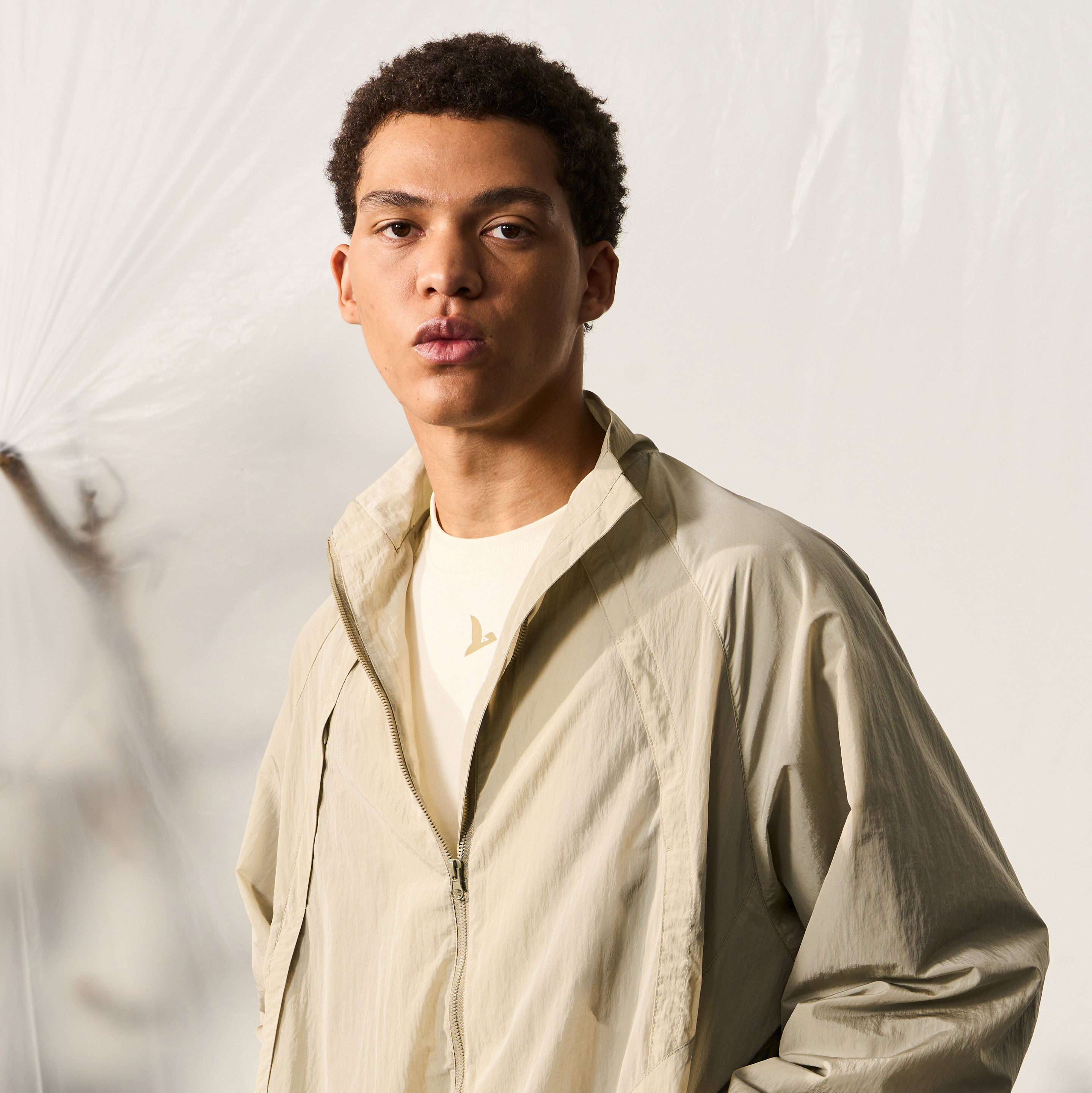 Halcyon 户外尼龙运动夹克外套男女复古防泼水休闲宽松套装