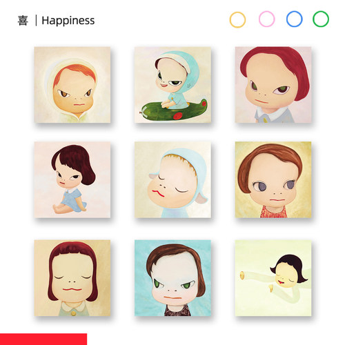 奈良美智梦游娃娃小尺寸装饰画