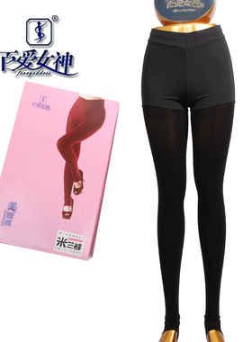 百爱女神超薄一体无绒踩脚裤袜