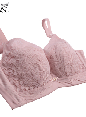奥维丝丽221034大胸显小薄杯C D杯调整型提胸硒养软钢圈文胸内衣