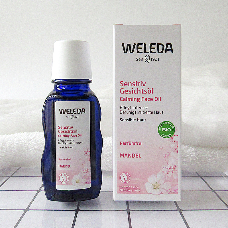 现货Weleda杏仁面部舒敏护理油 维蕾德德国原装滋养油 孕妇 50ml