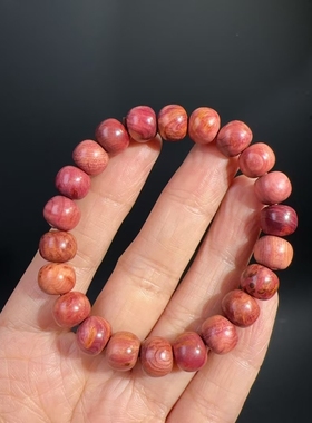 老型7*8MM瘤疤血柏素圈手链血柏木大肠手串手链女款文玩时尚饰品