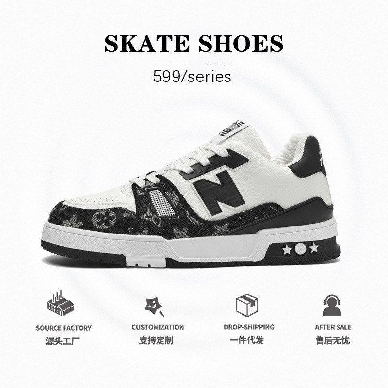 春秋酷跑男鞋潮流休闲百搭板鞋运动鞋女情侣n字鞋跑步鞋